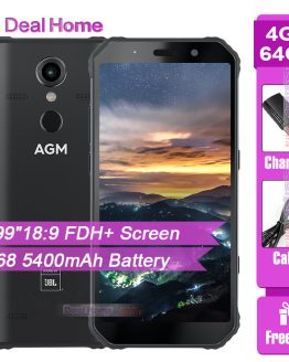 AGM A9 IP68 JBL Co-Branding 5.99" Screen 4GB RAM 64GB ROM JBL Tuned Speakers Smartphone Android 8.1 5400mAh NFC OTG Mobile Phone