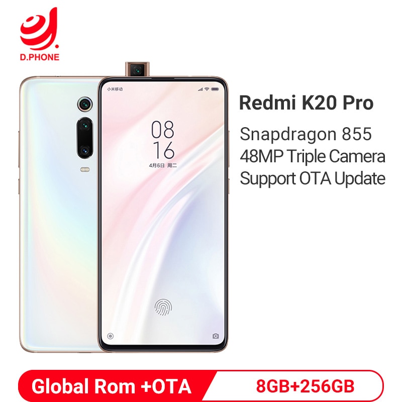 Global Rom Xiaomi Redmi K20 Pro 8GB 256GB Snapdragon 855 Octa Core 4000mAh Pop-up Front Camera 48MP Rear Camera Smartphone