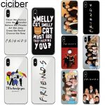 ciciber Phone Case for Iphone 11 Pro X XS Max Soft Silicone Fashion Friends TV Cover for iphone XR 7 8 6 6S Plus 5S SE Coque