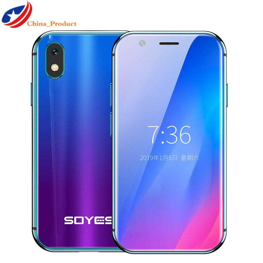 2019 Mini Smartphone SOYES XS 3'' 3GB+32GB 2GB+16B Android Face Recognion 1580mAh 4G Wifi Backup Pocket Cellphones PK 7S Melrose
