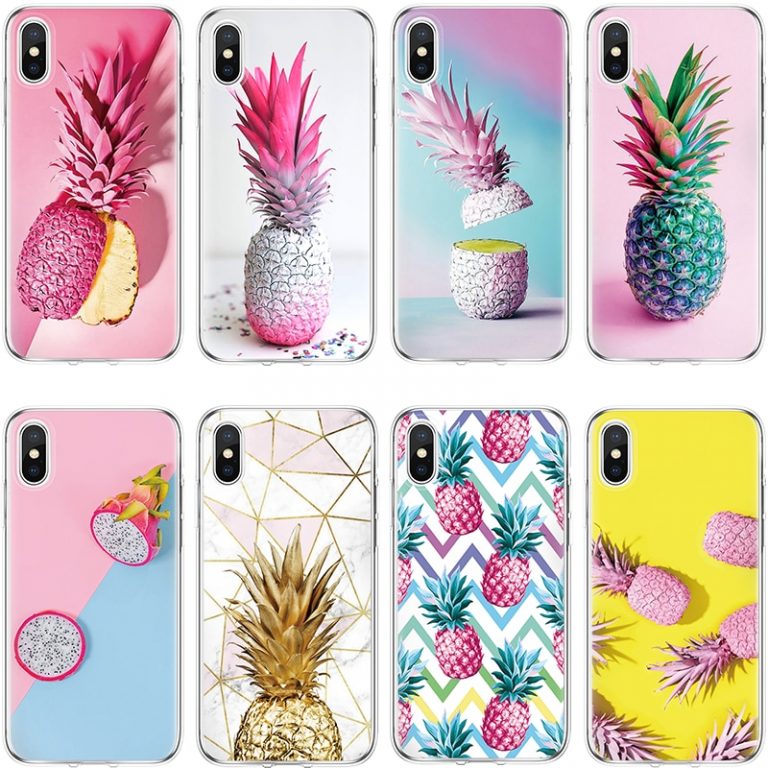 Pineapple Case For TPU Cover iPhone X 6 6s 7 8 Plus 8plus For iPhone