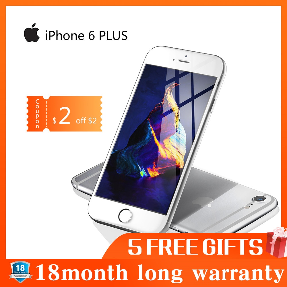 used Phone Apple IPHONE 6 PLUS Smartphone 16GB / 64GB / 128GB ROM 5.5 Screen Mobile WIFI GPS 4G LTE Smart Phone iphone 6 Plus