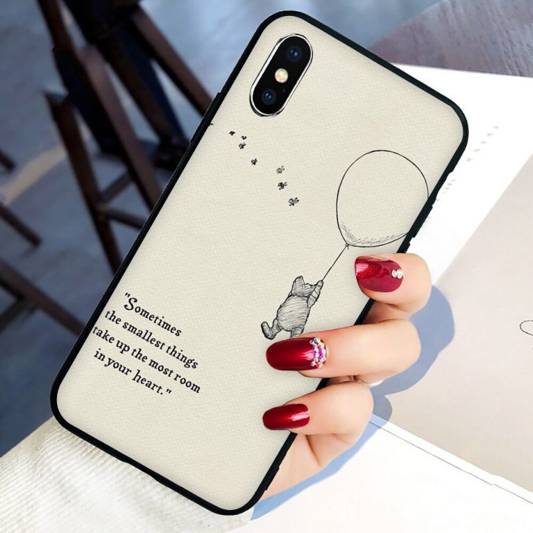 Winnie the Poohs Quotes Soft Silicone phone cover case for iphone 5