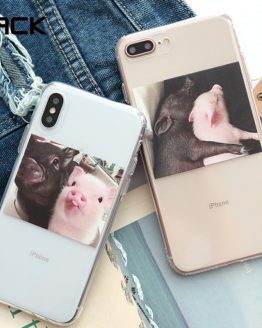 LACK Cute Pig Phone illustratin Case For iphone 11 11Pro Max XR X XS Max 6 6S 7 8 Plus Couples Clear Soft TPU Coque Back Cover