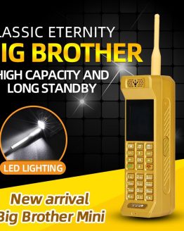 Classic Small Retro Mobile Phone Loud Speaker Bright Flashligh Powerbank Fast Dial Magic Voice Changer Bluetooth Cellphone