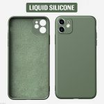 Liquid Silicone Phone Case For IPhone 11 Pro Max Case Shockproof Back