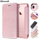 Luxury Slim Book Leather TPU Wallet Flip Phone Case for iPhone 5 to 11 Pro Max – Card Holder, Stand & Heavy Duty Protection