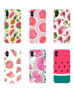 For Apple iPhone X XR XS 11Pro MAX 4S 5S 5C SE 6S 7 8 Plus ipod touch 5 6 Watermelon Fondo Sandia Verano Pattern Soft Case Cover