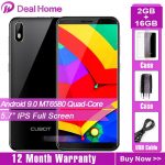 Cubot J7 5.7 Inch 18:9 Screen Android 9.0 Pie Smartphone MT6580 Quad Core 2800mAh Face ID Fingerprint Dual SIM Card Mobile Phone