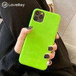 Lovebay For iPhone 11 Case Candy Color For iPhone 7 8 6 6s Plus 11 Pro X XR XS Max Phone Case Solid Soft TPU Silicone Back Cover