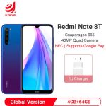 Global Version Xiaomi Redmi Note 8T 8 T 4GB 64GB NFC Smartphone Snapdragon 665 Octa Core 48MP Quad Rear Camera 6.3" 4000mAh