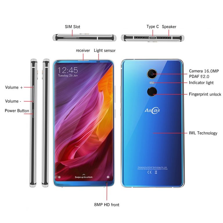 AllCall MIX 2 4G Mobile Phone Helio P23 Octa-Core 6GB RAM 64GB ROM