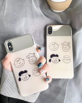 Makeup mirror Phone Cases For iPhone 11 8 7 Plus Case Soft cartoon Charlie Lucy cover For iPhone X XS 11Pro Max XR fundas