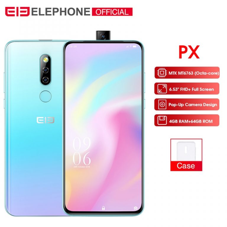 Elephone PX 6.53" FHD+Full Screen Pop-Up 16MP+2MP Camera 3300mAh