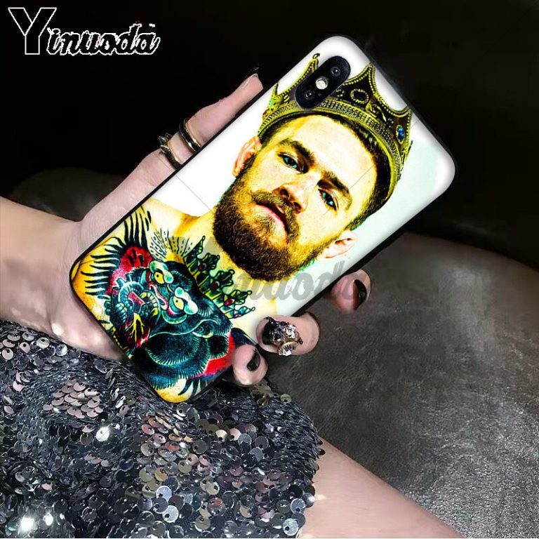 Conor McGregor Irish Fighter Photo Soft Phone Case for iPhone X XS