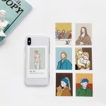 Oil painting card clear TPU phone Case For iphone 7 XS Max X XR 11 Pro Max