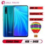 Original Vivo Z5X 4G LTE Mobile Phone 6.53" Screen Snapdragon 710 Octa Core 4G 64G Android 9 5000mAh Big Battery Smartphone