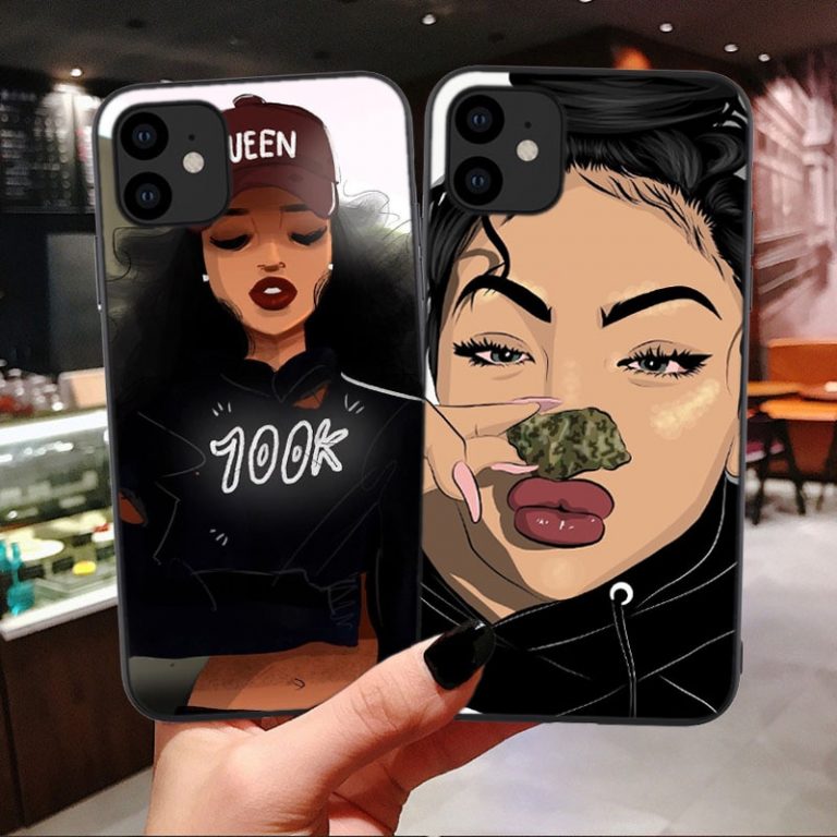 Black African Art phone case for iPhone X XR XS Max 8 7 Plus 6 6s Plus melanin