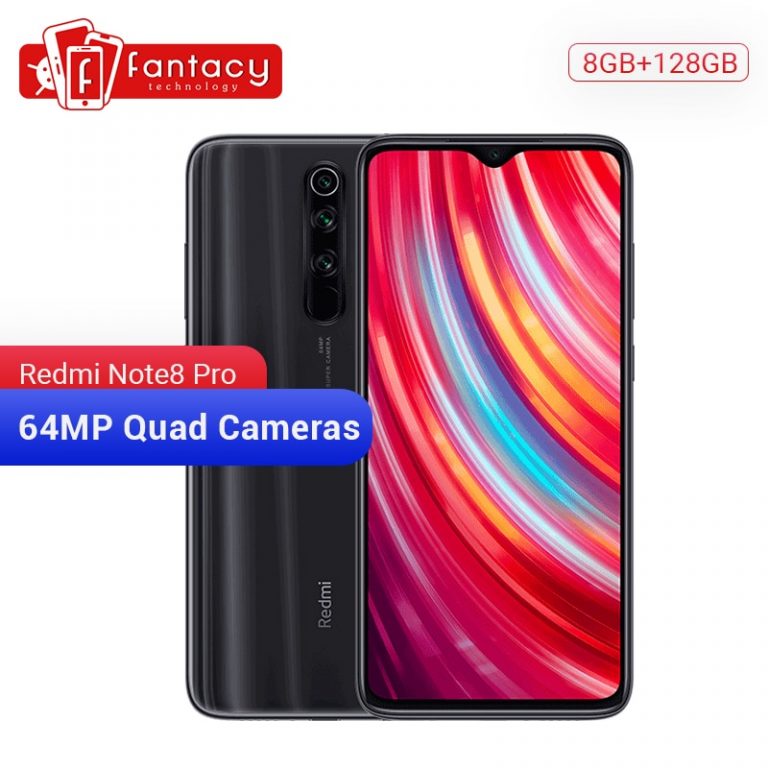 Global ROM Xiaomi Redmi Note 8 Pro 8GB 128GB 64 MP Quad Cameras MTK Helio G90T 6.53'' FHD+ Display 4500mAh Smartphone 18W QC 3.0