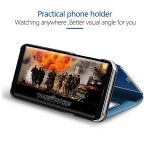 Clear View Smart Mirror Phone Case For iphone 8 7 6 6S Plus X XR Flip Stand Leather Cover For iphone 5 5S SE XS 11 Pro Max Case