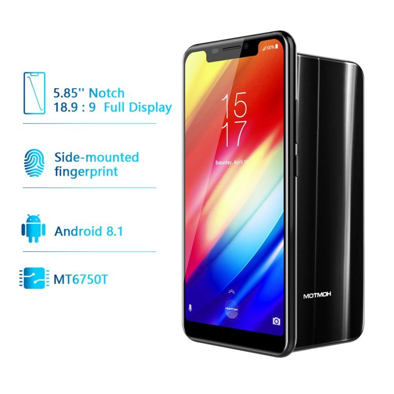 Global version Homtom H10 5.85" Android 8.1 Octa Core Cell Phone Fingerprint