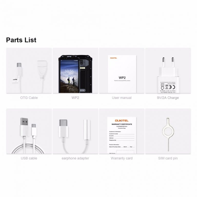 OUKITEL WP2 IP68 Waterproof Dust Shock Proof Mobile Phone
