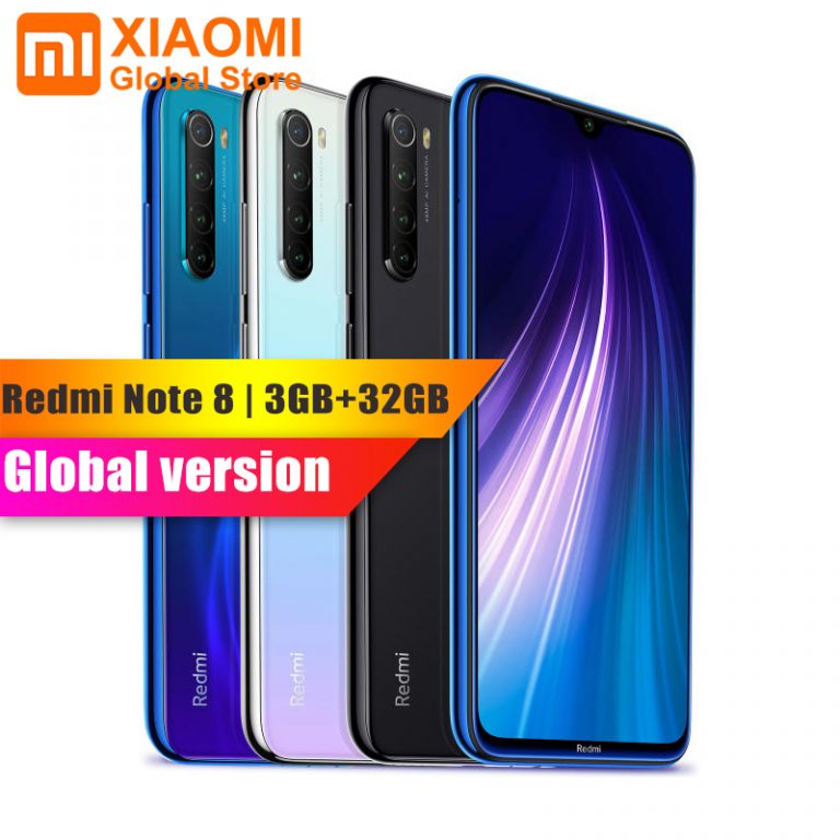 Global Version Xiaomi Note 8 3GB RAM 32GB ROM Mobile Phone Note8 Snapdragon 665 Quick Charging 4000mAh Battery 48MP SmartPhone