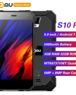 IP68 NOMU S10 PRO 4G Smartphone 5.0'' Android 7.0 MTK6737VWT Quad Core 1.5GHz 3GB 32GB 8.0MP Rear 5000mAh Waterproof Cellphones