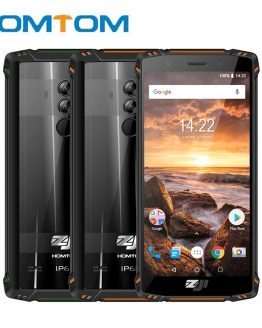 HOMTOM ZJI ZOJI Z9 Helio P23 IP68 Waterproof 4G LTE Smartphone Octa Core 5.7 inch 6GB RAM 64GB ROM 5500mAh Full Bands Mobile Pho