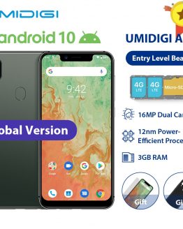 UMIDIGI A3X Android 10 Global Band 3GB RAM 16GB MT6761 5.7" Smartphone 16MP+5MP Rear 13MP Selfie Dual 4G Triple Slots 3300mAh