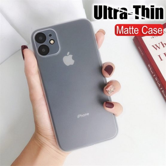 0.3mm Ultra Thin PP Case On The For Iphone 11 Pro XS Max X XR Full Cover For Iphone 7 8 6S 6 Plus Case 5 5S SE Slim Matte Coque