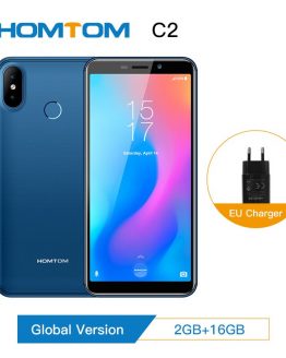 Original HOMTOM C2 Global version smartphone Android 8.1Mobile Phone Face ID 4G-LTE Quad Core13MP Dual Camera Cell Phone new