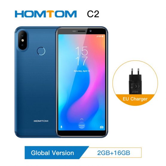 Original HOMTOM C2 Global version smartphone Android 8.1Mobile Phone Face ID 4G-LTE Quad Core13MP Dual Camera Cell Phone new