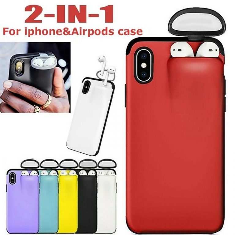 Mobile Phone Case for iPhone 11 Pro Case Protector with Earbuds Holder for Airpods Hard Case Cover for 6 6s 7 8 Plus XR XS Max Mobile Phone Case for iPhone 11 Pro Case Protector with Earbuds Holder for Airpods Hard Case Cover for 6 6s 7 8 Plus XR XS Max