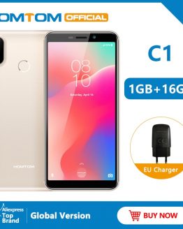 Original version HOMTOM C1 16G ROM 5.5"Mobile Phone 13MP Camera Fingerprint 18:9 Display Android 8.1 MT6580A Unlock Smartphone