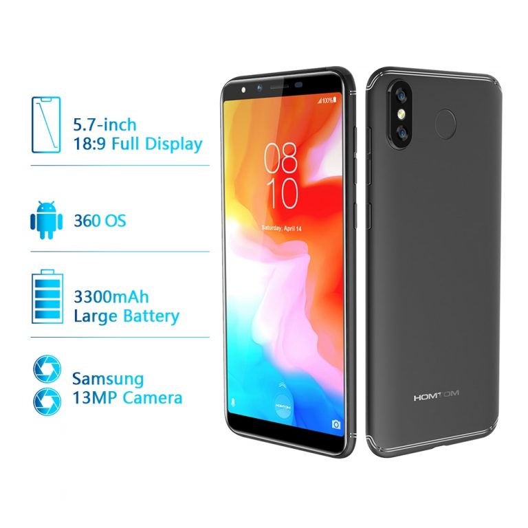 HOMTOM H5 360 OS Android8.1Mobile Phone 3GB+32GB 3300mAh