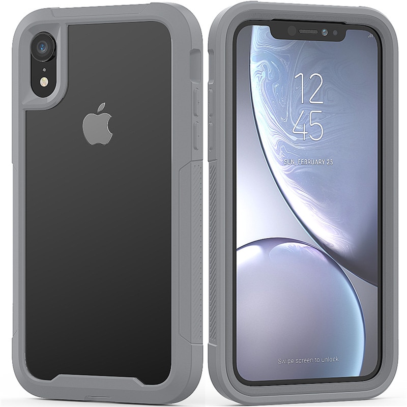 Military Shock Absorption Case For iPhone X XR XS XS Max Transparent Ultra-Thin PC+TPU Protective Case For iPhone 6 6S 7 8 Plus
