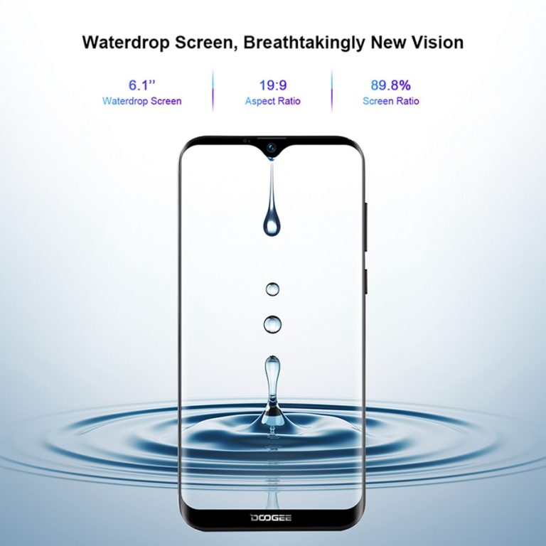 DOOGEE X90 6.1'' HD Android 9.0 19:9 1GB 16GB Face Unlock Smartphone