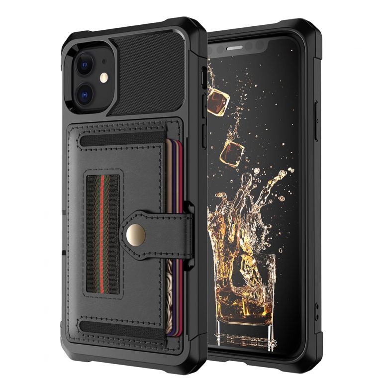 Luxury Card magnetic holder Phone Case For iPhone 11 Pro Max XR XS Max