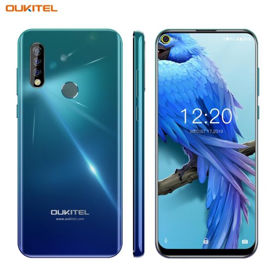 OUKITEL C17 6.35'' Mobile Phone Android 9.0 4G Smartphone Octa Core 3GB 16GB Cellphone 3900mAh Triple Camera MT6763 Face ID OTG