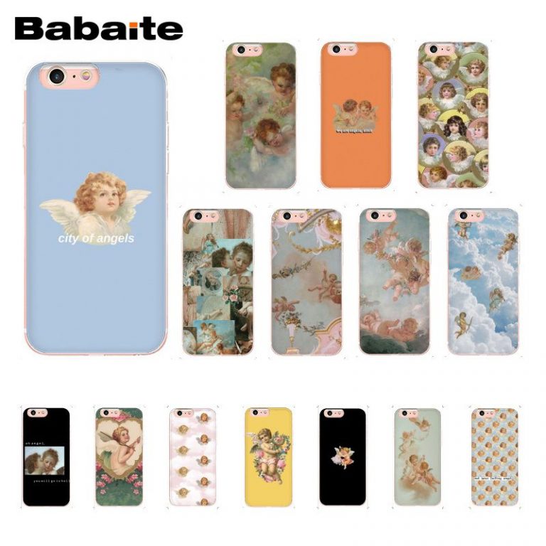 Babaite Renaissance angels Phone Case For iphone 11 Pro 11Pro Max 8 7 6 6S Plus X XS MAX 5 5S SE XR 1 Babaite Renaissance angels Phone Case For iphone 11 Pro