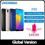 DOOGEE X90 Cellphone 6.1inch 19:9 Waterdrop LTPS Screen Smartphone Quad Core