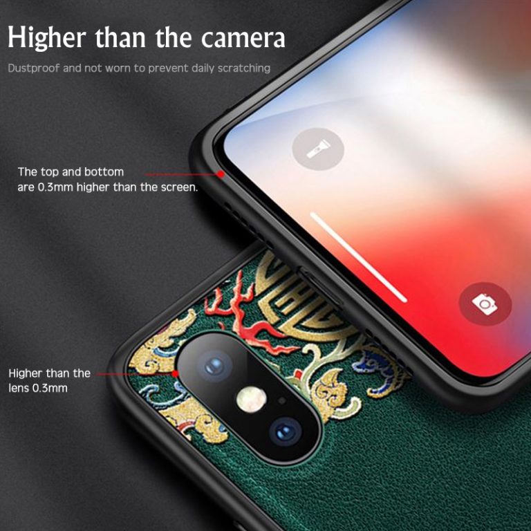 Luxury Leather Relief Patterned Case For iPhone 11 Pro XS MAX XR X New Silicone Soft Cases