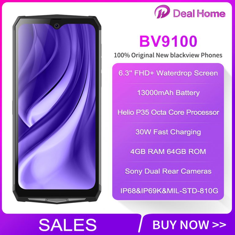Blackview BV9100 13000mAh IP68 Rugged 4GB RAM 64GB