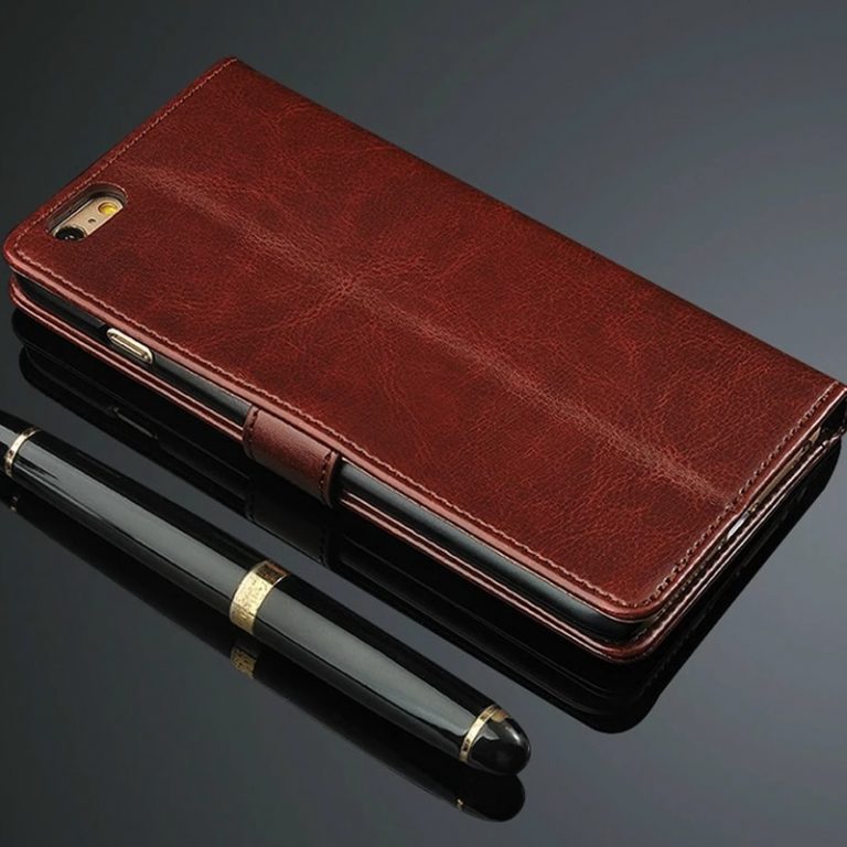Leather Wallet Phone Case For iPhone 5 5S SE 6 6S Plus 7 8 Plus Shell Cover