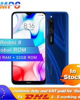 Global ROM Xiaomi Redmi 8 3GB 32GB Smartphone Snapdragon 439 Octa Core 12MP Dual Camera Mobile Phone 5000mAh