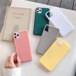 Candy Phone Case For IPhone 6 6s 7 8 Plus X XR XS 11 Pro Max Lovely Simple Solid