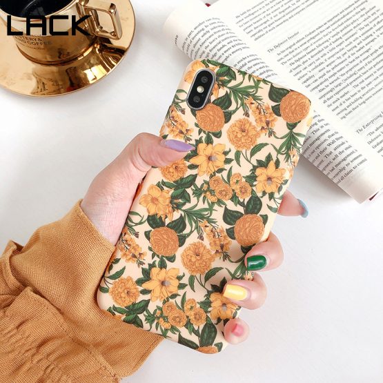 LACK Colorful Flower floral Leaf Phone Case For iphone 8 Plus 6 6S 7 X XS Max XR Case For iphone 11 11Pro Max soft Back Cover