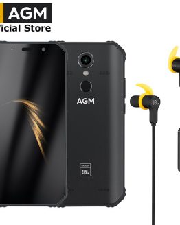 OFFICIAL AGM A9 + JBL earphone FHD+ JBL Co-Branding Smartphone 4G Android 8.1 Rugged Phone IP68 Waterproof NFC Quad-Box Speakers