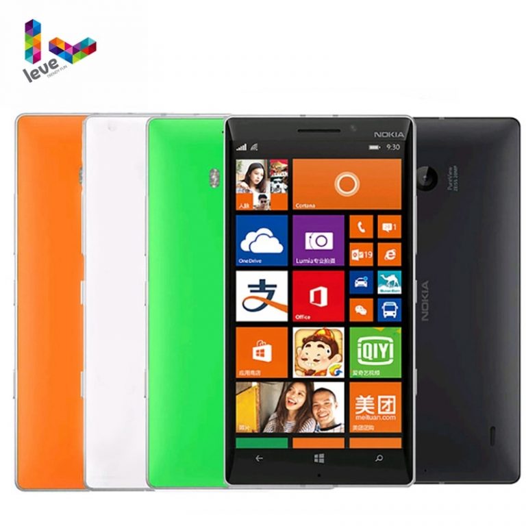 Nokia Lumia 930 4G LTE Unlocked Mobile phones 5" 20MP Camera LTE NFC Quad-core 32GB ROM 2GB RAM Nokia L930 Original Smartphones
